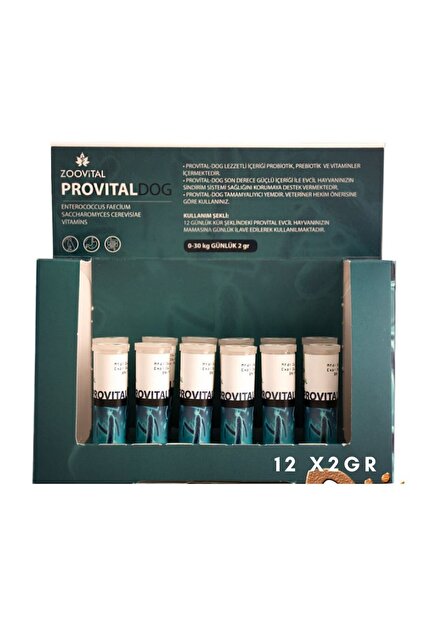 Zoovital Provital Köpek Prebiyotik Desteği 12 Adet- Sindirim