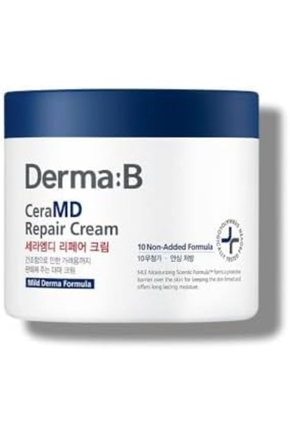 DERMA B CeraMD Repair Body Cream, Unscented Moisturizer for Dry and Rough Skin, Relieves Itchiness d