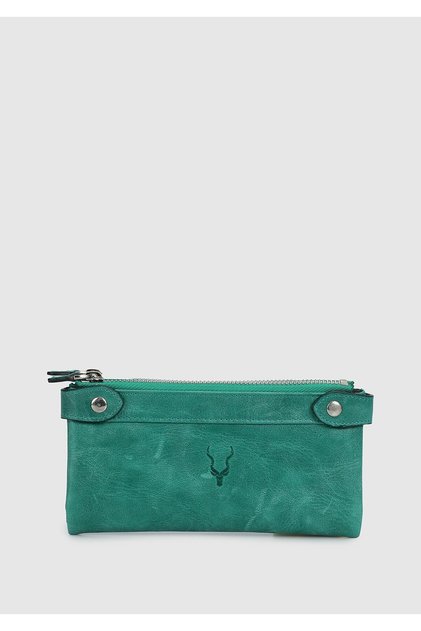 Khaki Carrera 004 - Double Zipper Crazy Wallet