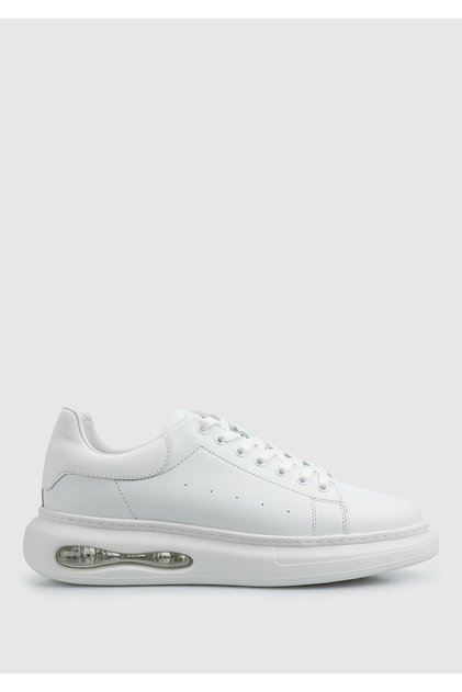 Beyaz Deri Erkek Sneaker