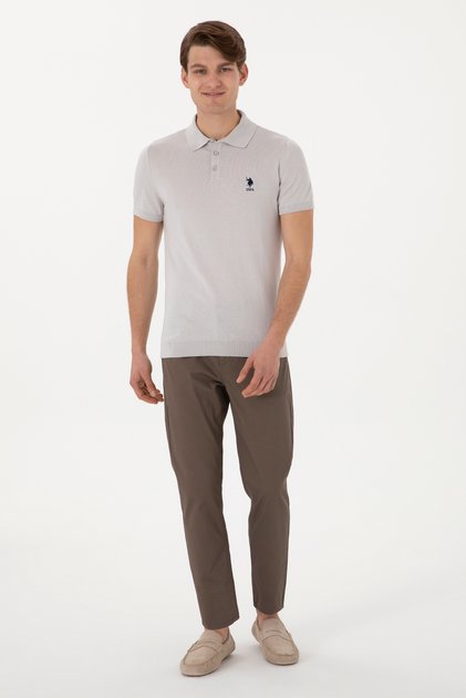 بنطلون رجالي من قماش المنك بقصة ضيقة 50299165-VR052