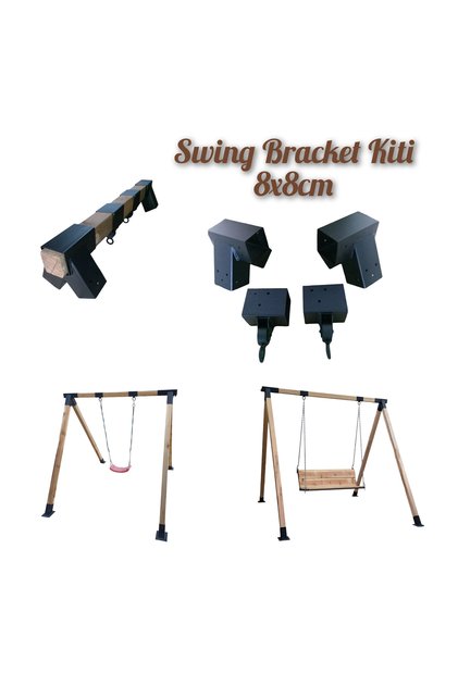 MRC32 Salıncak montaj Aparatı Seti 8x8cm Demir Bağlantı Pergola Çardak oyun parkı hamak beşik