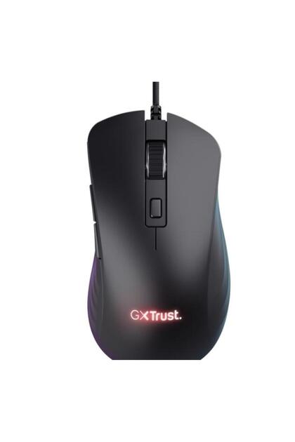 Геймърска оптична мишка Trust GXT924 YBAR+, 25600 DPI (черна)
