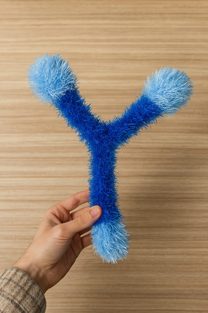 Three-Arm Handmade Cat and Dog Toy with Sound