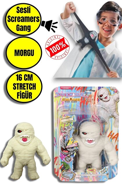 MEDUSHOP Monster Flex Uzayan Esnek Oyuncak Stretcheapalz Screamers
