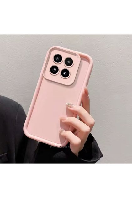 Xiaomi Mi 14t Pro Case Soft Colorful Launch Silicone with Camera Protection Protruding Thick Edges Coffe