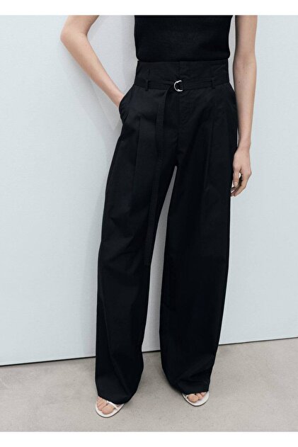 Kemerli Wideleg Pantolon