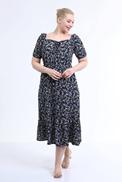Princess Sleeve Dress with Collar Detail