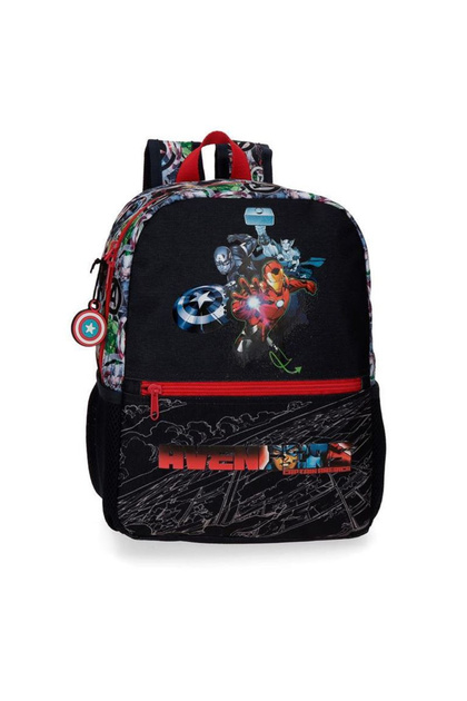 Ghiozdan AVENGERS ARMOR UP, 32 x 25 x 12 cm, Negru