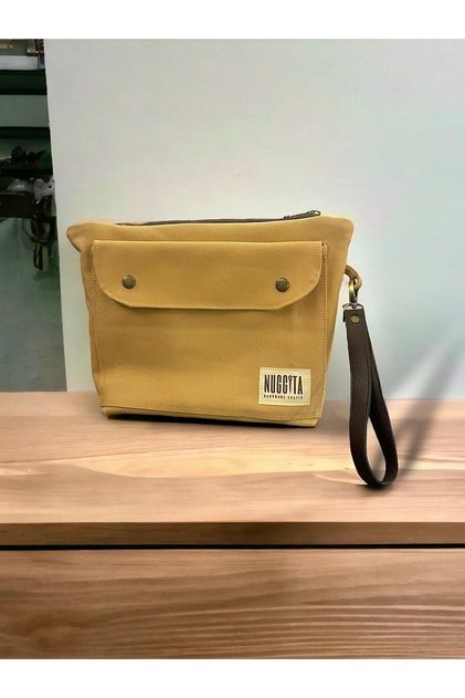 Paper Bag Color Canvas Clutch / Organizer