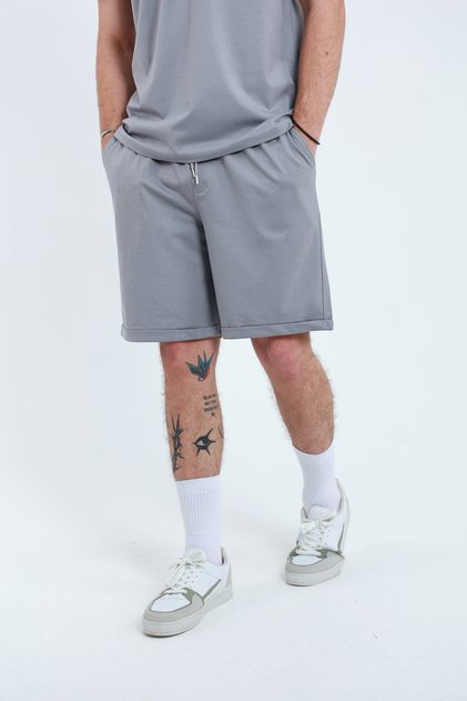 Men's Combed Cotton Shorts Regular Double Leg Side Pockets
