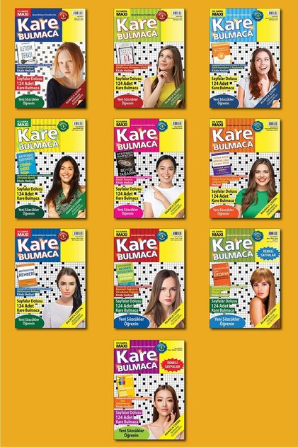 Kare Bulmaca 10'lu Set-1