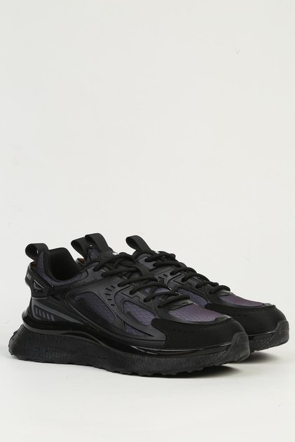Imported Comfort Sole Daily Lace-Up Men's Sneaker Shoes Black