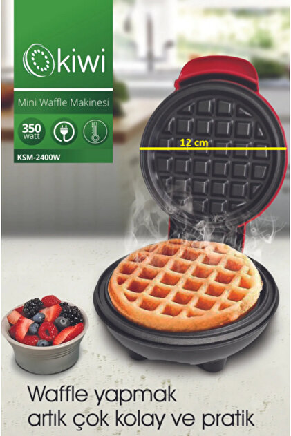 Kiwi Ksm-2400W Yapışmaz Plakalı Mini Waffle Makinesi - Fiyatı