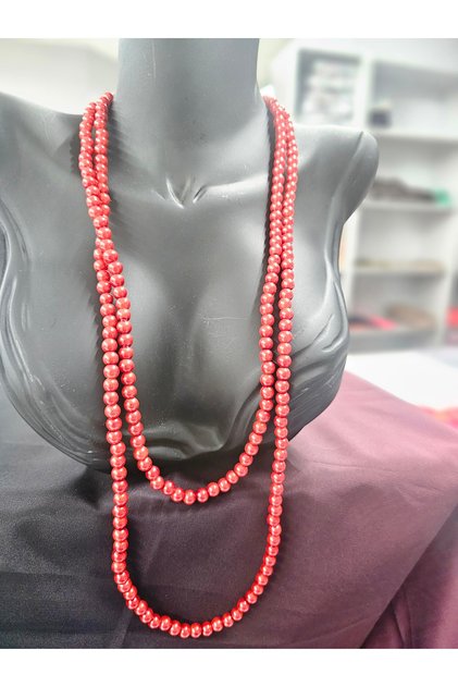 Red Pearl Necklace