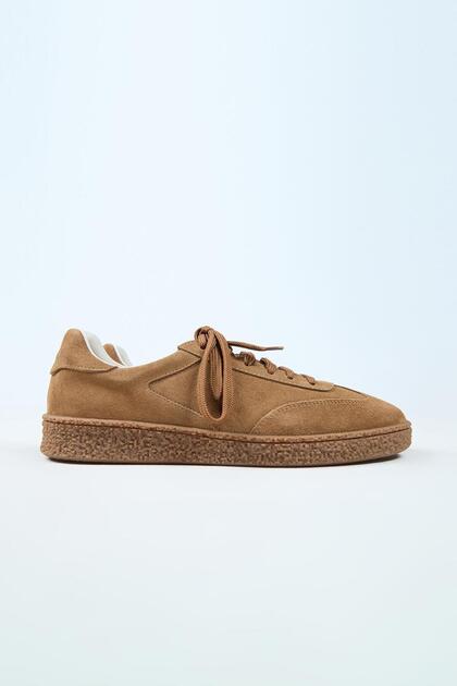 Krahe Palminteri Erkek Hakiki Deri Bağcıklı Kum Sneakers - Fiyatı