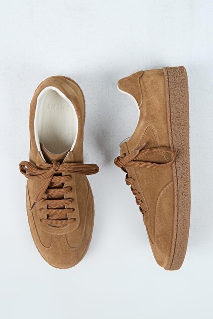 Krahe Palminteri Erkek Hakiki Deri Bağcıklı Kum Sneakers - Fiyatı