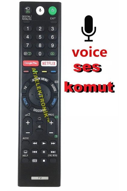 Orijinal Sony Ses Komutlu Kumanda Rmf-tx310e Netflix Google Play