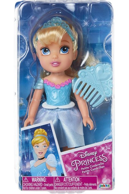 Disney Princess Petite Doll with Comb - Cinderella 15cm 218704