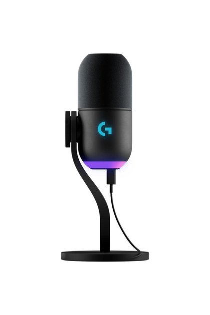 Microfon Gaming Logitech Yeti GX Dynamic RGB, LIGHTSYNC, Negru