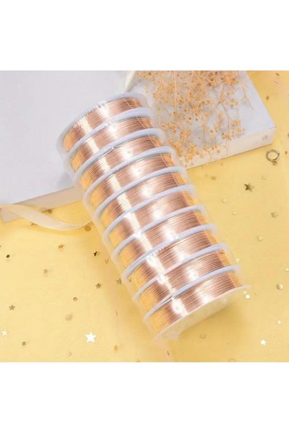 0.30 mm Beading Wire Handmade Style and Shaping Wire DIY Jewelry and Jewellery Wire Copper Color