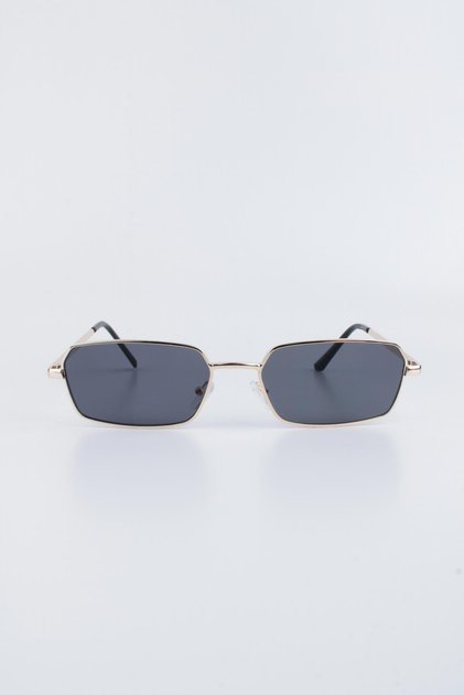 Unisex Black Gold Uv 400 Protection Sunglasses 23Sm58037R02