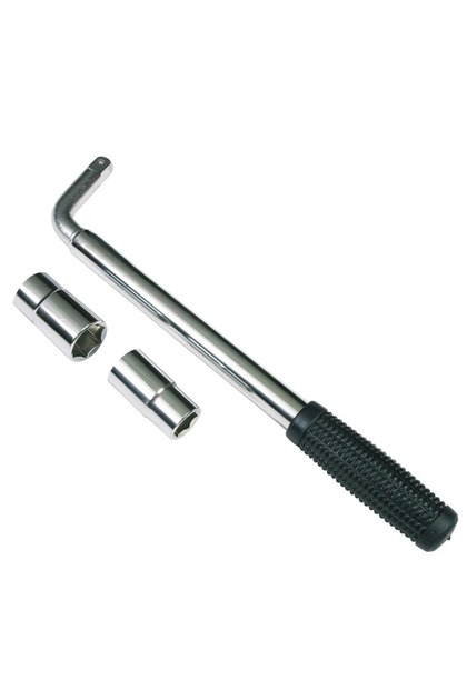 1 Set Telescoping Lug Wrench Spanner Lug Wheel Wrench with Sockets Wrench Car Repair Tools 17/19, 21