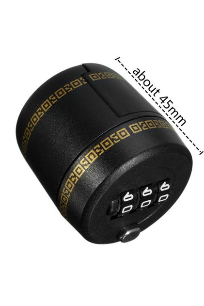 black Plastic Bottle Password Lock Combination Lock Wine Stopper Vacuum Plug Device Preservation For