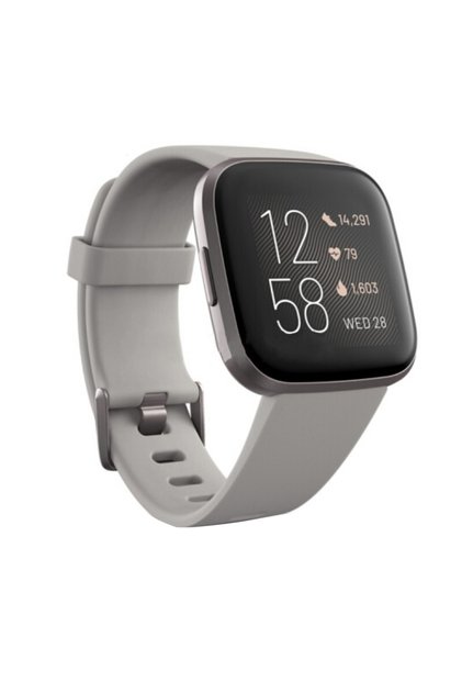 Versa2-Grey Versa 2 Health and Fitness Smartwatch with Heart Rate, Music, Alexa Built-In, Sleep and