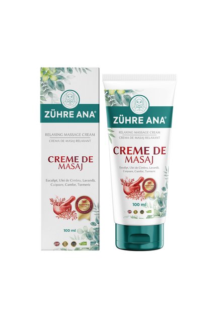 Cremă de masaj – Pentru dureri musculare și articulare, ameliorarea durerilor articulare, cremă de masaj, cremă pentru durere, promovează un somn odihnitor. Ingrediente 100% naturale din plante.