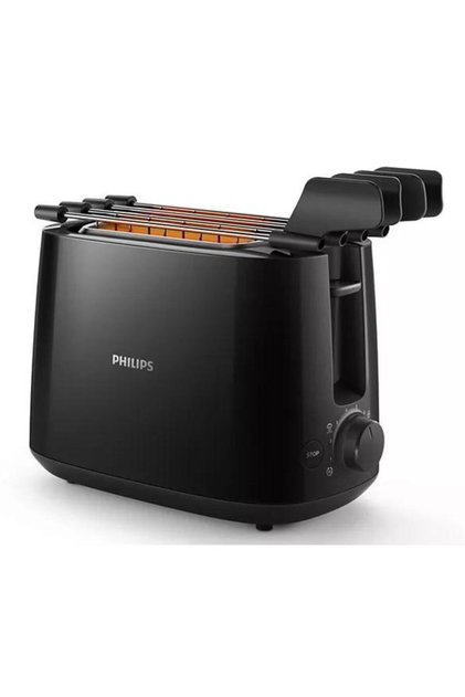 Prajitor de paine Philips Daily Collection HD2583/90, 650 W (Negru)