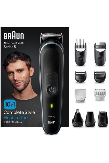 Aparat de tuns multifunctional 10 in 1 Braun MGK5445, Autonomie 100 minute