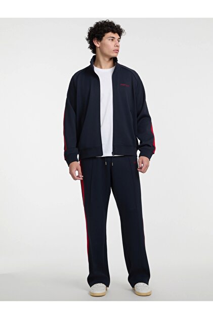 Guess GJ TRICOT TRACK JACKET Erkek Lacivert Eşofman Üstü
