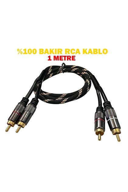 NETEX AQOUSTİCS Amfi Rca Kablosu - %100 Bakır Parazit Yapmaz - 2