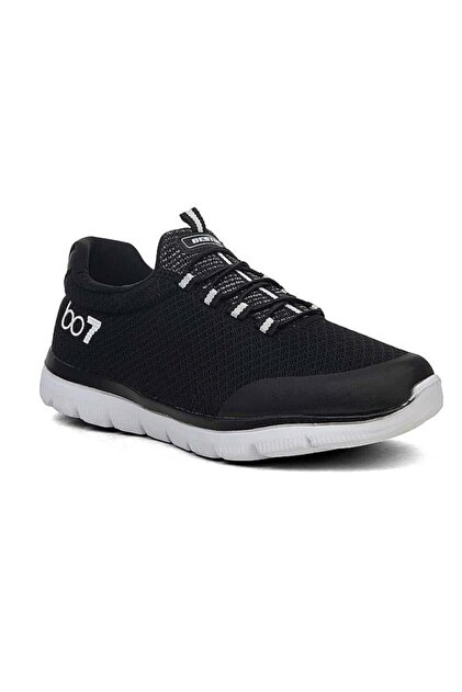 085-25 Knitwear Slip on Anatomical Men's Sneaker Black White