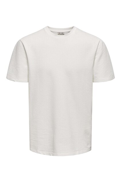 Only & Sons O Yaka Baskılı Vişne Erkek T-Shirt ONSCURATED RLX PRINT SS TEE NOOS