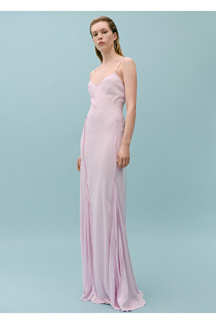 mango pink dress GOLD MULTI / Small / 5119727 Party and events collection MANGO Pale Pink Women's Dress
