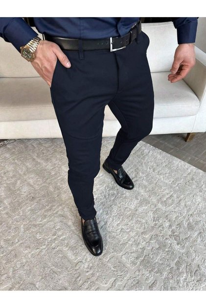 Lässige Slim Fit Herren Chino-Hose