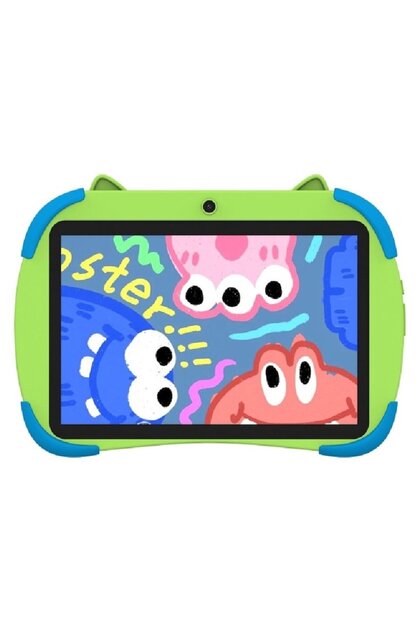 Детски таблет, T10 Kids, 10 инча, четириядрен, 4 GB Ram, 64 GB Rom, Android 14, зелен