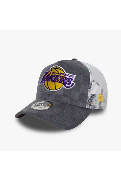 Tonal Check 9Forty La Lakers Unisex Gray Hat