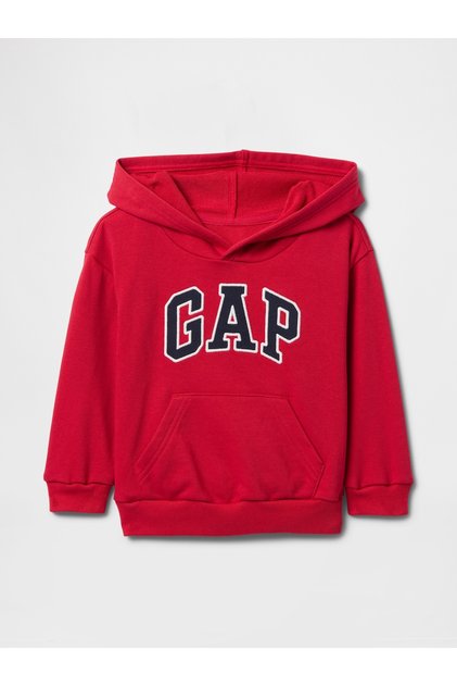 Erkek Bebek Kırmızı Gap Logo Relaxed Havlu Kumaş Sweatshirt