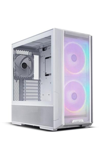 Carcasa Lian Li LANCOOL 216, Tempered Glass, Mid-Tower, fara sursa, ARGB, Alb