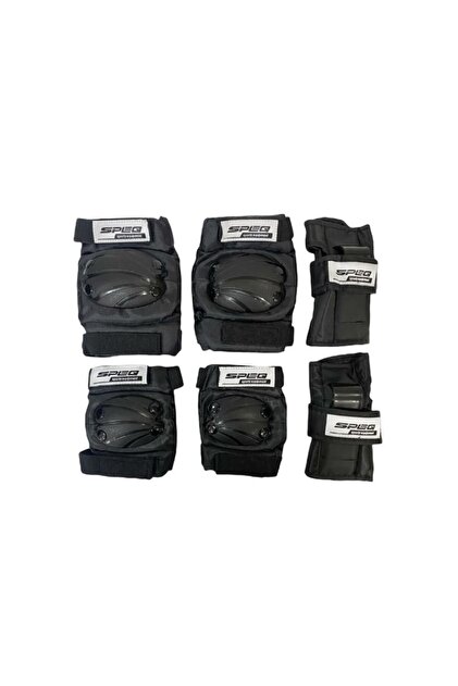 Bisiklet Sporcu Siyah Dizlik Dirseklik Set Speq Sp-004 Koruyucu Aksesuar Takımı