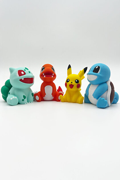 Pokemon Klasik Başlangıç Seti Bulbasaur, Charmander, Squirtle & Pikachu (4 lü Figür Seti)