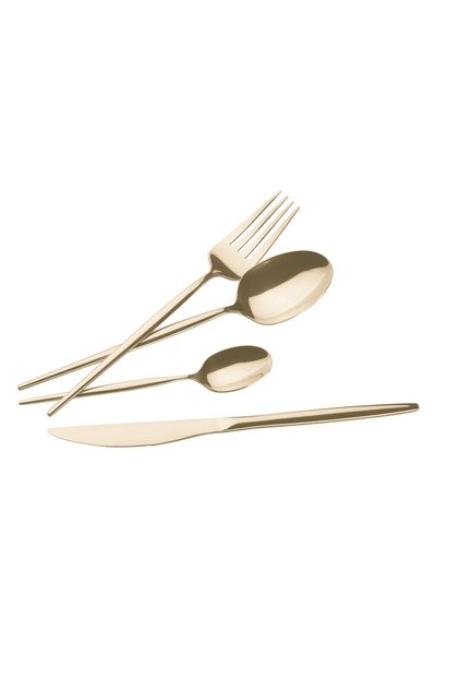 Set de tacâmuri 24 piese, 6 persoane, auriu strălucitor Berlinger Haus BH 3067