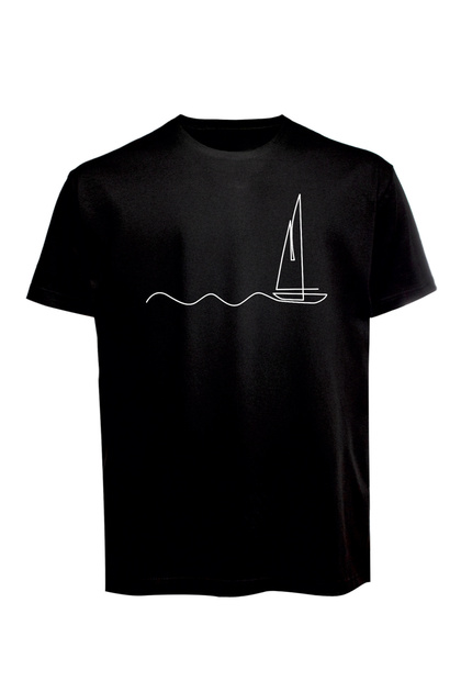 Unisex Heartbeat Nautical Printed T-Shirt Cotton Combed Single Jersey Basic