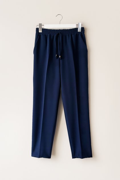 Pocketed Skinny Leg Pants - Navy