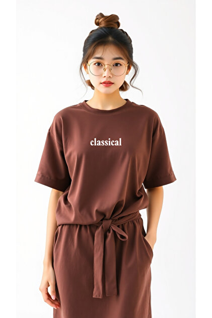 Classical Printed Oversize Tshirt