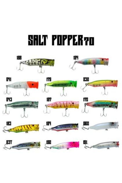 Salt Popper 12cm Su Üstü Maket Balık