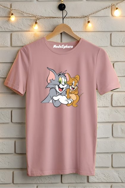 TOM and JERRY εμπριμέ Unisex Oversize T-Shirt Oversize